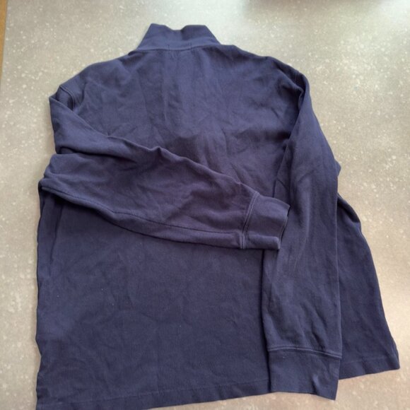 Polo Ralph Lauren Navy Quarter-Zip Pullover Sweater – Size L  Description: - Picture 4 of 10